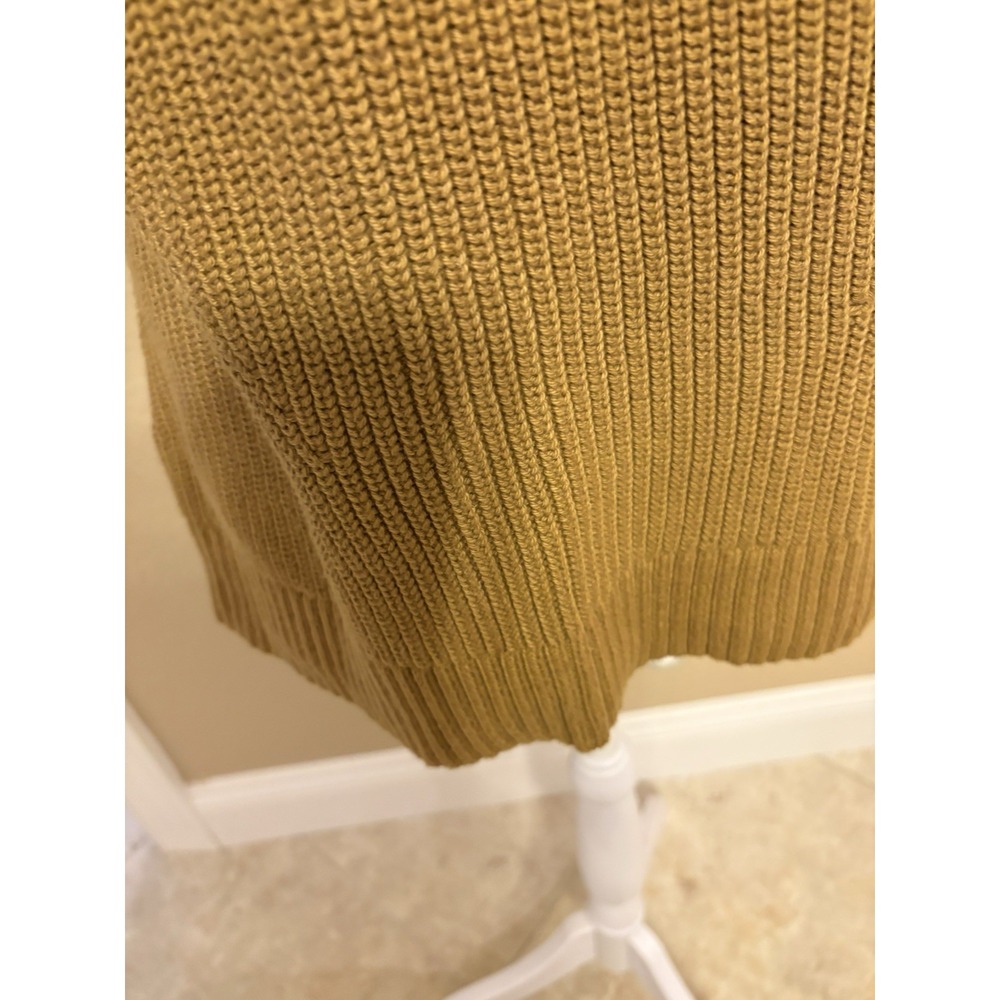 Banana Republic Organic Cotton Sleeveless Sweater, Large. Golden Brown - Picture 4 of 9